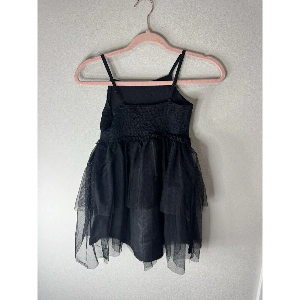 Miffy Monochrome Girls M (8) Black Tulle Tutu Dress Knee Length Party